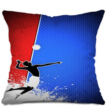 Volleyball Background Pillows 45337245