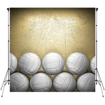 Volleyball Ball And Golden Wall Background Backdrops 53344204