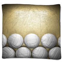 Volleyball Ball And Golden Wall Background Blankets 53344204
