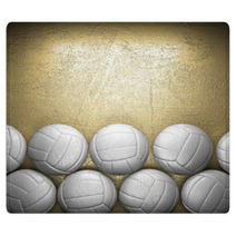 Volleyball Ball And Golden Wall Background Rugs 53344204