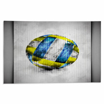 Volleyball Ball Watercolor Rugs 50745167