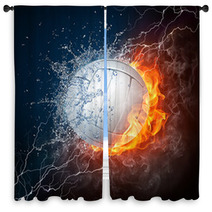 Volleyball Ball Window Curtains 25479616
