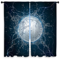 Volleyball Ball Window Curtains 25510716