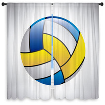Volleyball Design Window Curtains 53510656
