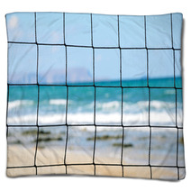 Volleyball Net Close-up Blankets 59058147