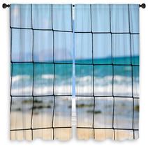 Volleyball Net Close-up Window Curtains 59058147