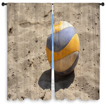 Volleyball Sand Window Curtains 53600638