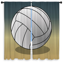 Volleyball Window Curtains 55344119
