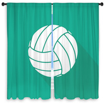 Volleyball Window Curtains 63149490