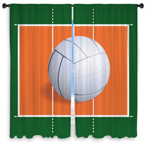 Volleyball Window Curtains 64263868
