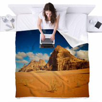 Wadi Rum Desert, Jordan Blankets 67448423