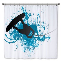 Wakeboarder In Action Bath Decor 4845037