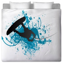 Wakeboarder In Action Bedding 4845037