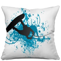 Wakeboarder In Action Pillows 4845037