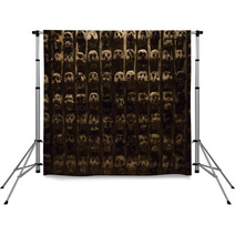 Wall Of Skulls Backdrops 129081782
