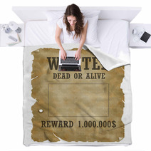 Wanted Dead Or Alive Blankets 2659854