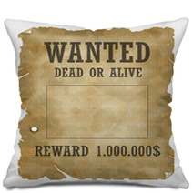 Wanted Dead Or Alive Pillows 2659854