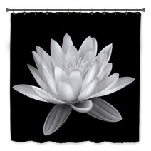 Water Lily Black And White Bath Decor 52604392