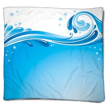 Water Splash Background Blankets 15316615