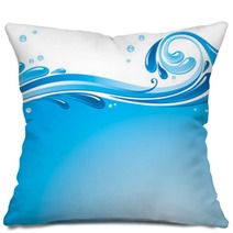 Water Splash Background Pillows 15316615