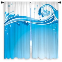Water Splash Background Window Curtains 15316615