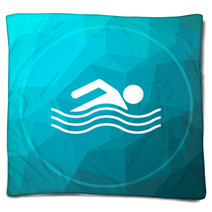 Water Sports Icon Blankets 133513409
