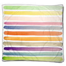 Watercolor Banners Blankets 32398905