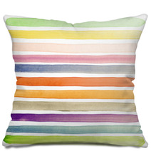 Watercolor Banners Pillows 32398905