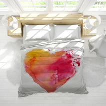 Watercolor Heart. Concept - Love, Relationship, Art, Painting Bedding 59750799