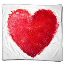 Watercolor Heart. Concept - Love, Relationship, Art, Painting Blankets 59194755