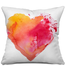 Watercolor Heart. Concept - Love, Relationship, Art, Painting Pillows 59750799