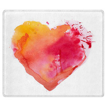 Watercolor Heart. Concept - Love, Relationship, Art, Painting Rugs 59750799