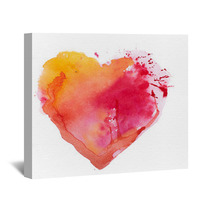 Watercolor Heart. Concept - Love, Relationship, Art, Painting Wall Art 59750799