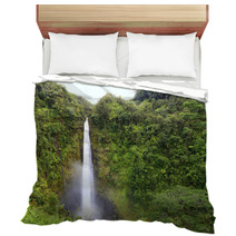 Waterfall  Akaka Falls Hawaii Bedding 48059126