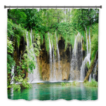 Waterfall At Plitvice National Park, Croatia Bath Decor 36886660