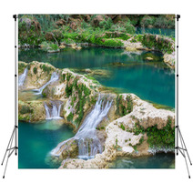 Waterfall In Mexico Backdrops 62494411