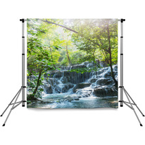 Waterfall In Mexico Backdrops 64347508