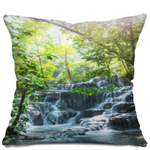 Waterfall In Mexico Pillows 64347508