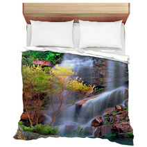 Waterfall In Rainforest Tropical Paradise Bedding 2981539
