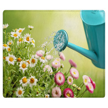 Watering Flowers Rugs 62509777