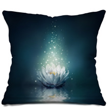 Waterlily On Water Fairytale Art Pillows 65241573