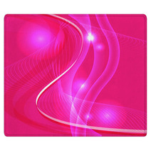 Wave Line Burst Light Pink Background Rugs 69103944