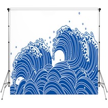 Wave Roller Sea Ocean Splash Backdrops 92703908