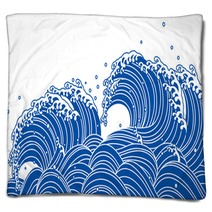 Wave Roller Sea Ocean Splash Blankets 92703908