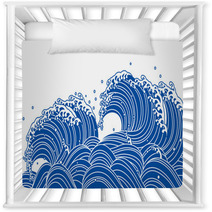 Wave Roller Sea Ocean Splash Nursery Decor 92703908