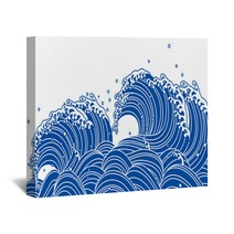 Wave Roller Sea Ocean Splash Wall Art 92703908