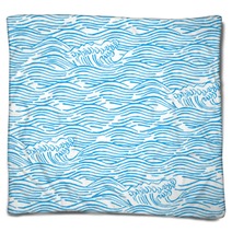 Wave Sum Sea Pattern Kimono Blankets 169774740