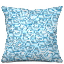 Wave Sum Sea Pattern Kimono Pillows 169774740