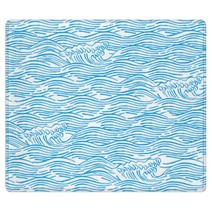 Wave Sum Sea Pattern Kimono Rugs 169774740