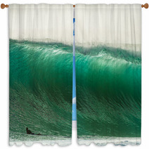 Waves Color Large Power Window Curtains 61719017